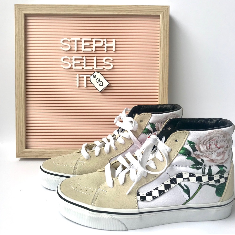 🆕 Vans Checkerboard Turtledove SK8-Hi Unisex NEW